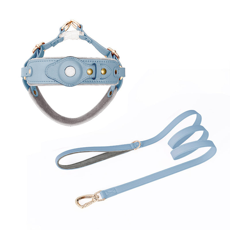 Chest Back Airtag Positioning with Dog Traction Rope