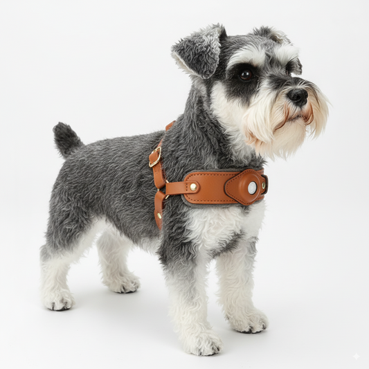 Chest Back Airtag Positioning with Dog Traction Rope